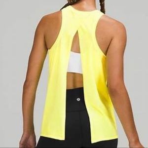 Lululemon all tied up neon tank